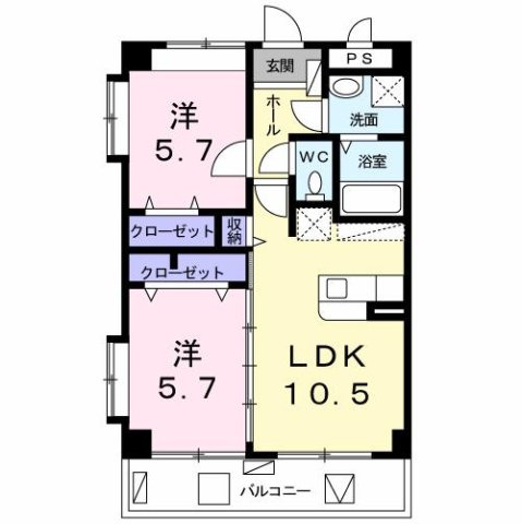 【間取り】 | ベルアンジュ南城