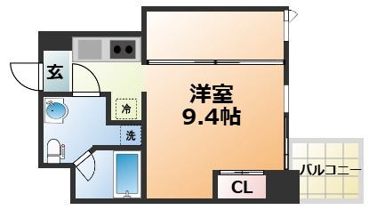 イーストヴィレッジ三宮の間取り