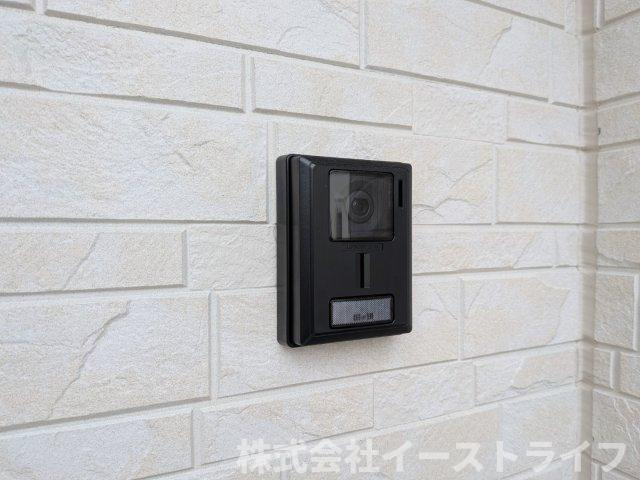 【新築戸建】　いわき市平豊間第9　全2棟のセキュリティ|2号棟写真　テレビモニター付きインターフォン