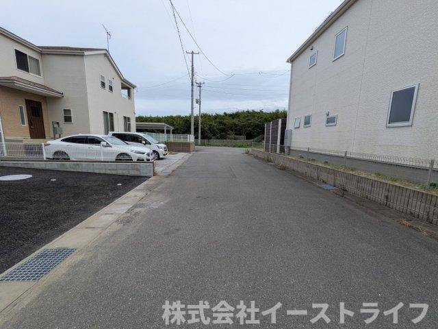 【新築戸建】　いわき市平豊間第9　全2棟の前面道路含む現地写真|南側幅員6ｍ公道