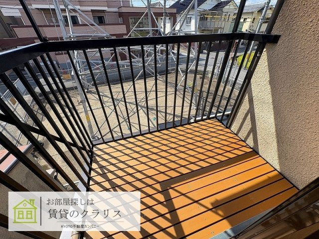 桂川下津林リノベーション貸家のバルコニー