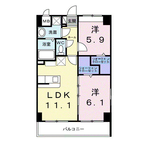 【間取り】 | ビッグイースト　ツー