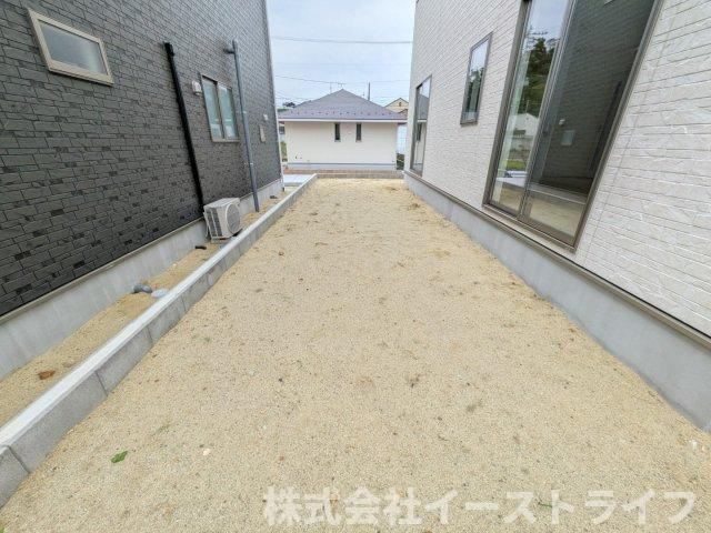 【新築戸建】　いわき市平豊間第9　全2棟の庭|2号棟写真　家庭菜園やガーデニングを楽しめる庭が付いています！