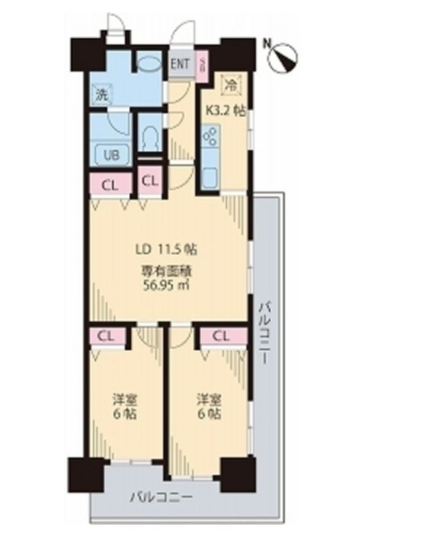 ライオンズガーデン町屋の間取り