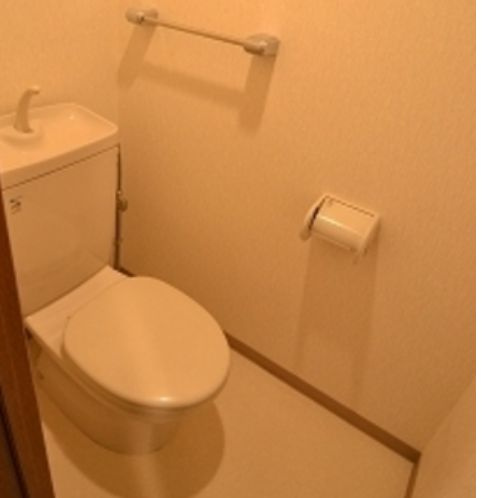 ライオンズガーデン町屋のトイレ|落ち着いた色調のトイレです