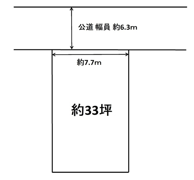 加古川町河原売り土地の土地図