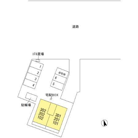 D-ROOM松島の区画図