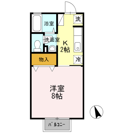 サンピア・K B棟の間取り