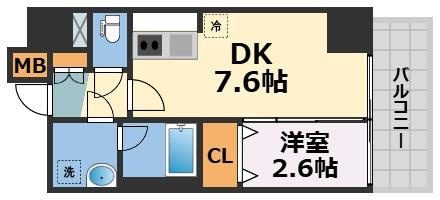 コンフォリア・リヴ天王寺寺田町ソルテラスの間取り
