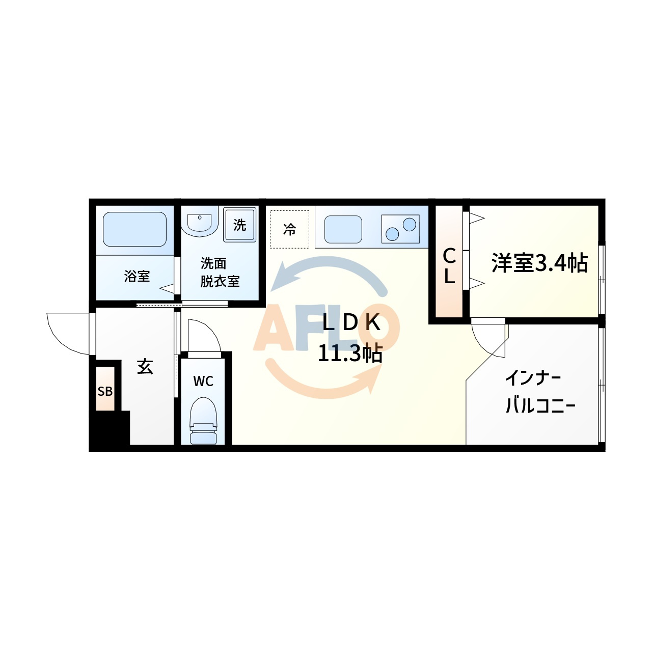 ヒルクライム桃谷の間取り|ヒルクライム桃谷　間取り