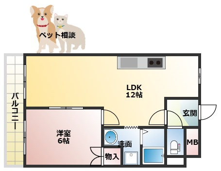 エステート野崎の間取り