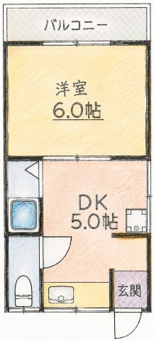 丸山ハイツの間取り
