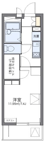 レオパレスモンジュイの間取り