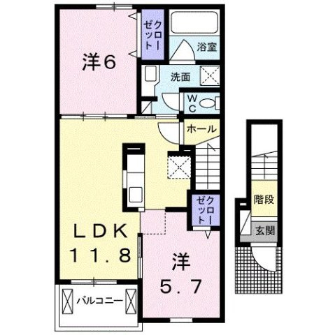 アンジュⅡの間取り