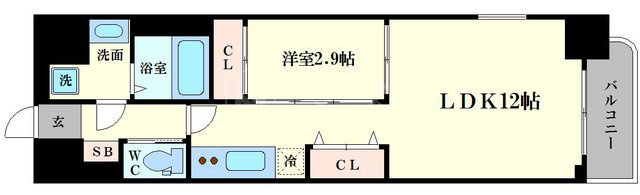 ラ・フォルム本町ウエストの間取り