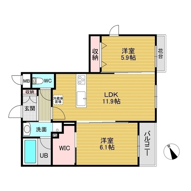 U RESIDENCE東比恵　東光小学校区の間取り|U RESIDENCE東比恵