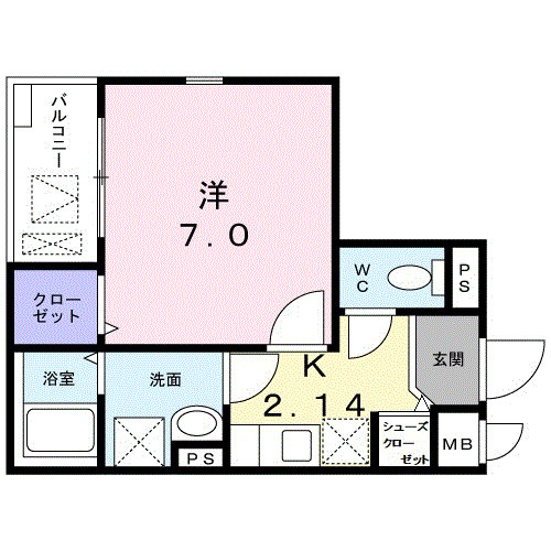 ノ・メール　マサキの間取り