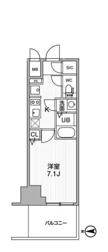 TOPAZ江坂の間取り|TOPAZ江坂　間取り