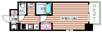 【間取り】 | ジュネーゼグラン京町堀