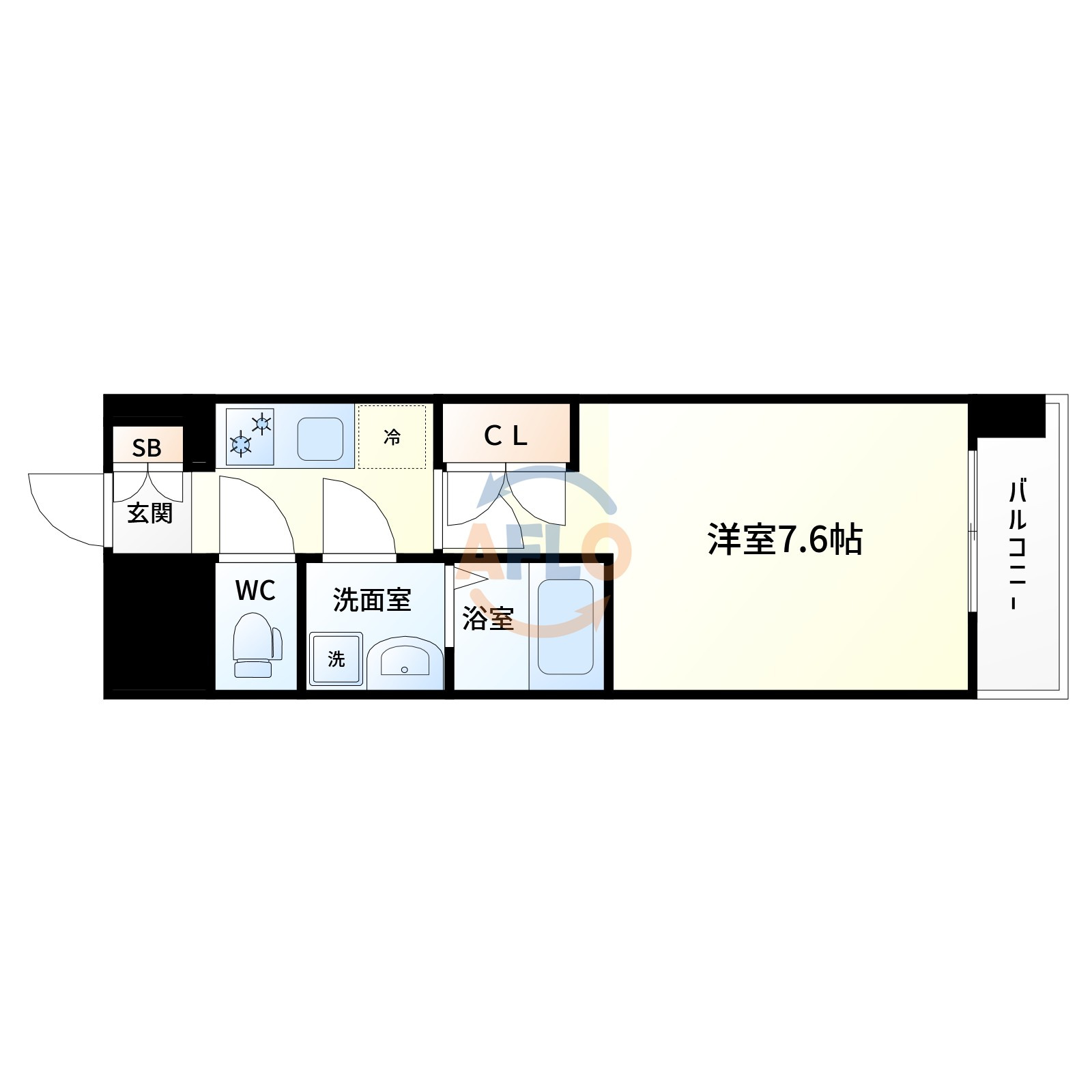 ダブルジービー江坂の間取り|WGB江坂　間取り