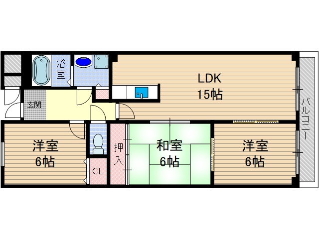【間取り】 | ラミュール北春日丘
