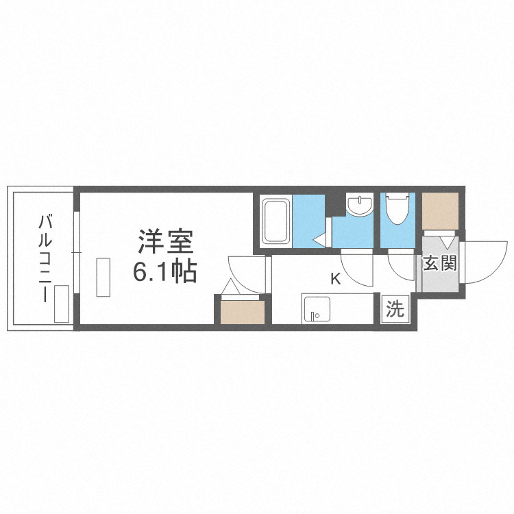 プレサンスTHE TENNOJI 逢阪トゥルーの間取り