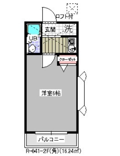 ローズアパート41番館の間取り