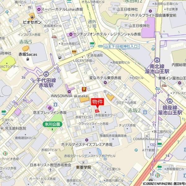メインステージ赤坂ＩＩの地図