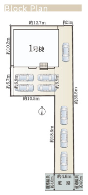 【区画図】 | 伊豆の国市古奈第8　新築一戸建て　全1棟