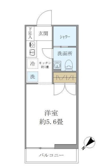 Nフローラ明大前の間取り