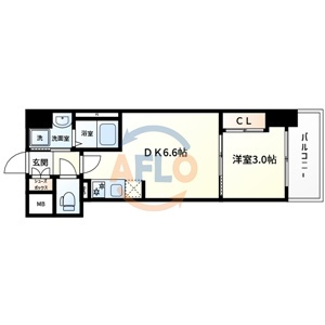 D.Clarest玉造の間取り|D.Clarest玉造　間取り