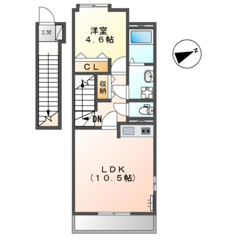 クレストハイムⅡの間取り