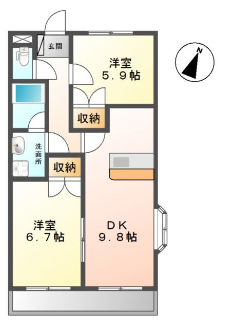 エクセル９の間取り