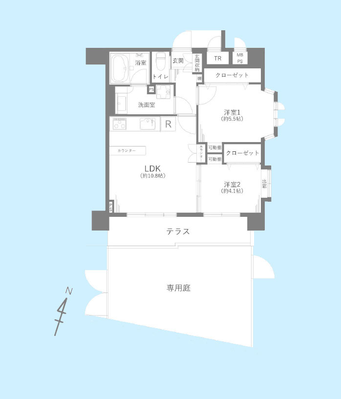 ミオカステーロ目黒都立大の間取り