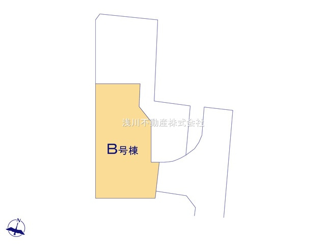 八王子市　館町　新築一戸建て　５期の区画図|～B号棟　120.21平米（36.36坪）～