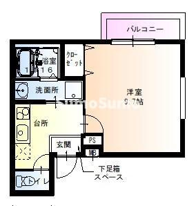 フジパレス西本町Ⅲ番館の間取り