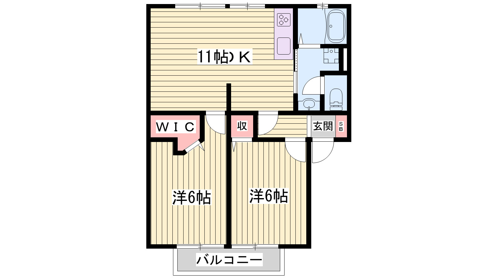リヴェール大村の間取り