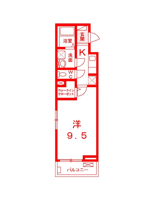 藤沢市高倉のアパートの間取り