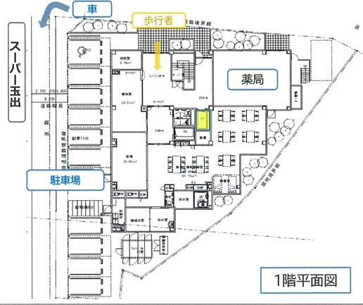 ＬＣモール御陵前の区画図
