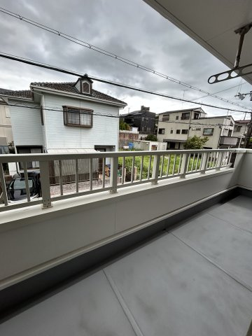 メゾンミッテ２番館のバルコニー