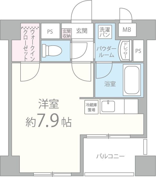 カノン甲南山手の間取り