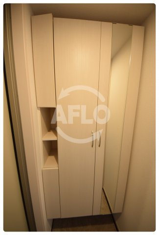 ダイヤモンドフジ鶴橋プラチナの収納|ダイヤモンドフジ鶴橋プラチナ　姿見付きシューズボックス