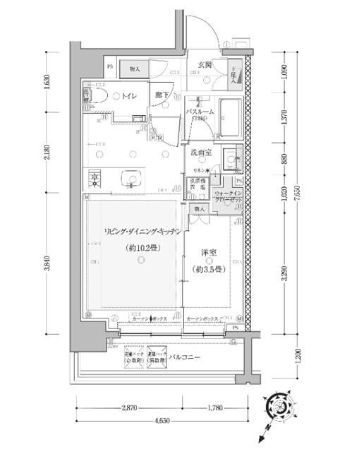 クリオ横濱元町通りザ・グランの間取り