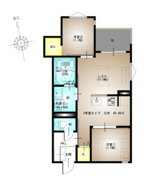 REGALEST La Nauage武庫川の間取り
