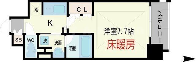 【間取り】 | アーバネックス心斎橋