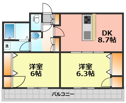 【間取り】 | メゾン幅下