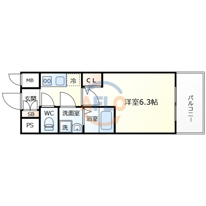 エスリード長居公園PARK AVENUEの間取り|エスリード長居公園PARK AVENUE