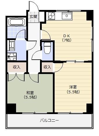 サンマリノ本牧の間取り