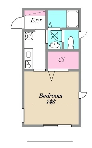 プラージュの間取り|間取りです。