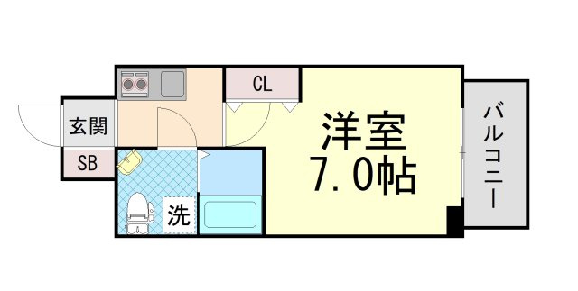 セレニテ神戸元町クレアの間取り